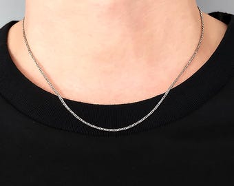 Miami Chain - Silver Cuban Necklace - Thin Cuban Chain, 2mm, Men's & Women's, Unisex Design - Premium Quality