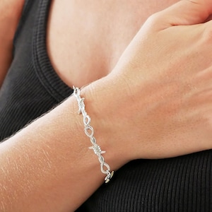 Bramble Chain Bracelet - Barbed Wire Bracelet, Statement Bracelet, Custom Made Bracelets, Multiple Length Bracelet, Soft Edges - Not Sharp
