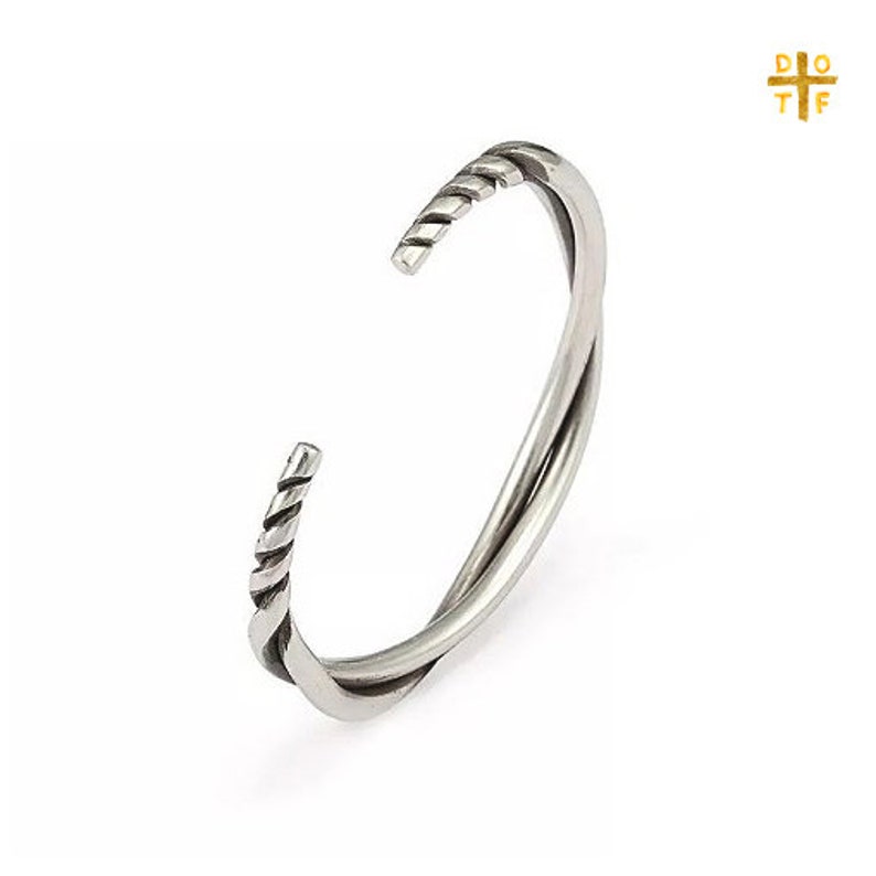 Twisted Cuff Bracelet Silver Men's Open Cuff Bracelet Etsy Australia