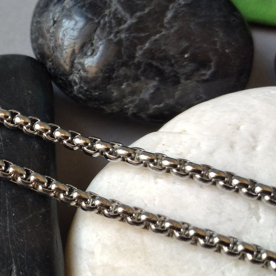 Box Chain Necklace Stainless Steel Chain Men's or Women's Great Quality