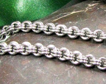 Double Link Cable Chain - 3mm Cable Necklace, Premium Quality Stainless Steel