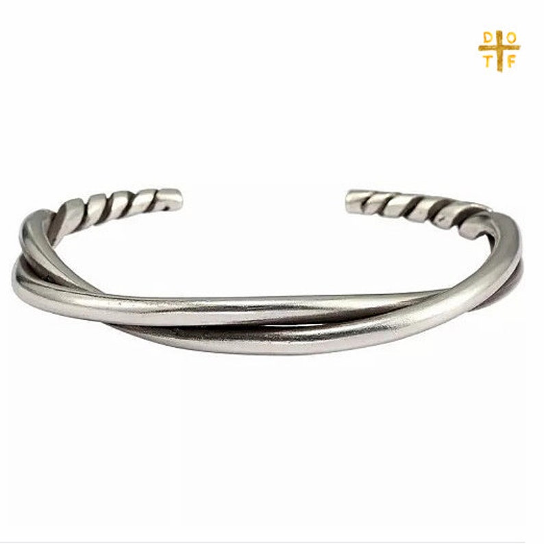 Twisted Cuff Bracelet Silver Men's Open Cuff Bracelet Etsy Australia