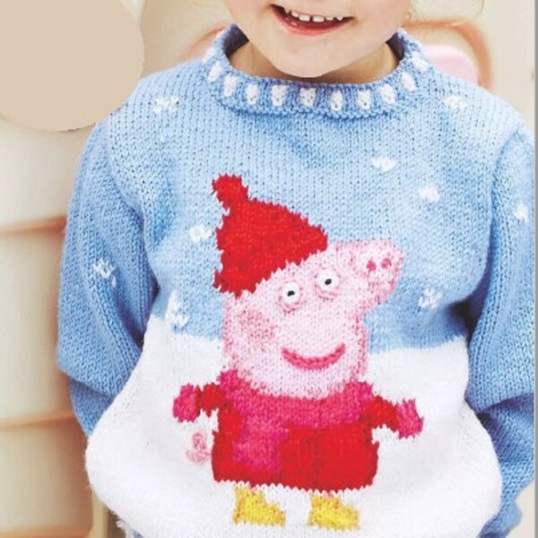 Peppa Pig Knitting Patterns Etsy UK