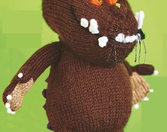 0138 Knitting Child's Gruffalo Toy 25cm tall DK - Vintage Pattern PDF Instant Download