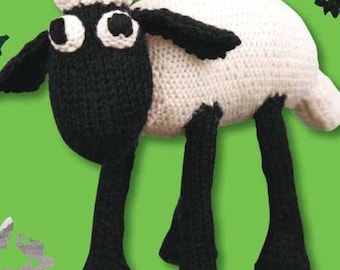 Patrón vintage para tejer Shaun the Sheep (DK) - Descarga instantánea en PDF