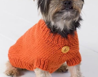 0262 Knitting Dogs Sweater Jumper XS-XL Aran - Vintage Pattern PDF Instant Download
