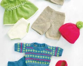 0286 Knitting Teddy Bear Clothes Fits 14in Teddy DK & 4ply - Vintage Pattern PDF Instant Download