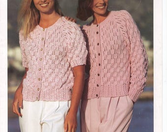 0405 - Knitting Ladies Cardigans 30-44ins DK  - Vintage Pattern PDF Instant Download