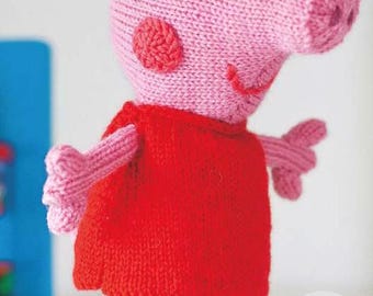 0147 Knitting Childs Peppa Pig Toy 24cm tall DK - Vintage Pattern PDF Instant Download
