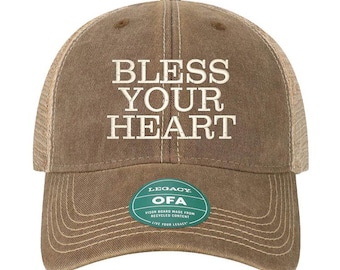 Bless Your Heart Embroidered Hat