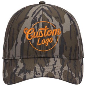 Custom Embroidered Logo Hats-Mossy-Oak-Camo-Bottomland-Custom Logo image 2