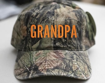 GRANDPA  Embroidered Camo Hat Unstructured
