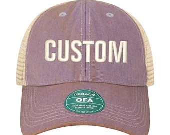 Lavender-Khaki-Soft Mesh-Custom Embroidery