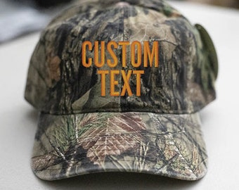 Custom Embroidered Hat-Mossy-Oak2-Camo Hat-Unstructured