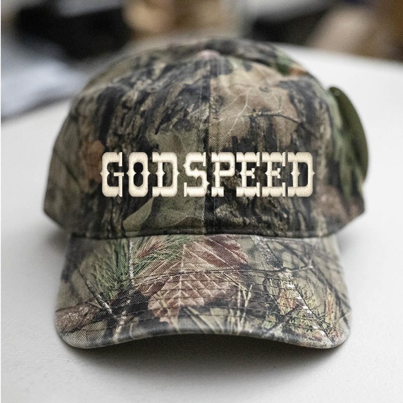 GODSPEED-Mossy Oak Camo-Vintage-Trucker-Pappahatt-Ostrukturerad bild 1