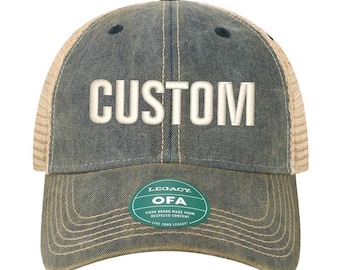 Navy-Khaki-Soft Mesh-Custom Embroidery