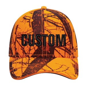 Custom Embroidered Logo Hats-Mossy-Oak-Camo-NEON