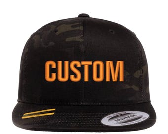 Snapback YP MultiCam noir brodé personnalisé