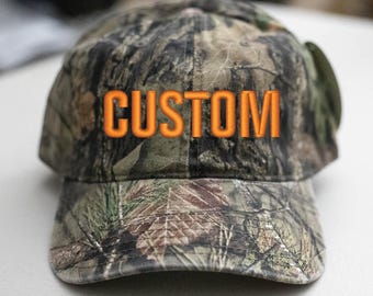 Chapeau brodé personnalisé - Mossy-Oak2-Chapeau camouflage - Coton non structuré