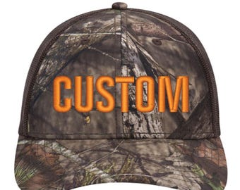 Casquette brodée personnalisée - Mossy-Oak-Oak-Camo Hat-Structured Snapback