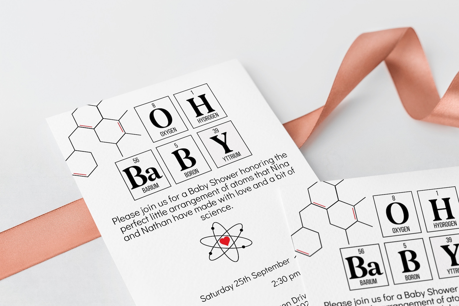 Science Theme Baby Shower Invite Virtual Shower invite IVF Etsy