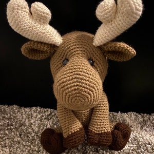 Moose, Moose Plushie, Crochet Plushie, Moose Toy, Stuffed Animal, Crochet Stuffie, Moose Doll