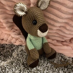 Squirrel, Squirrel Plushie, Crochet Plushie, Squirrel Toy, Stuffed Animal, Crochet Stuffie, Squirrel Doll