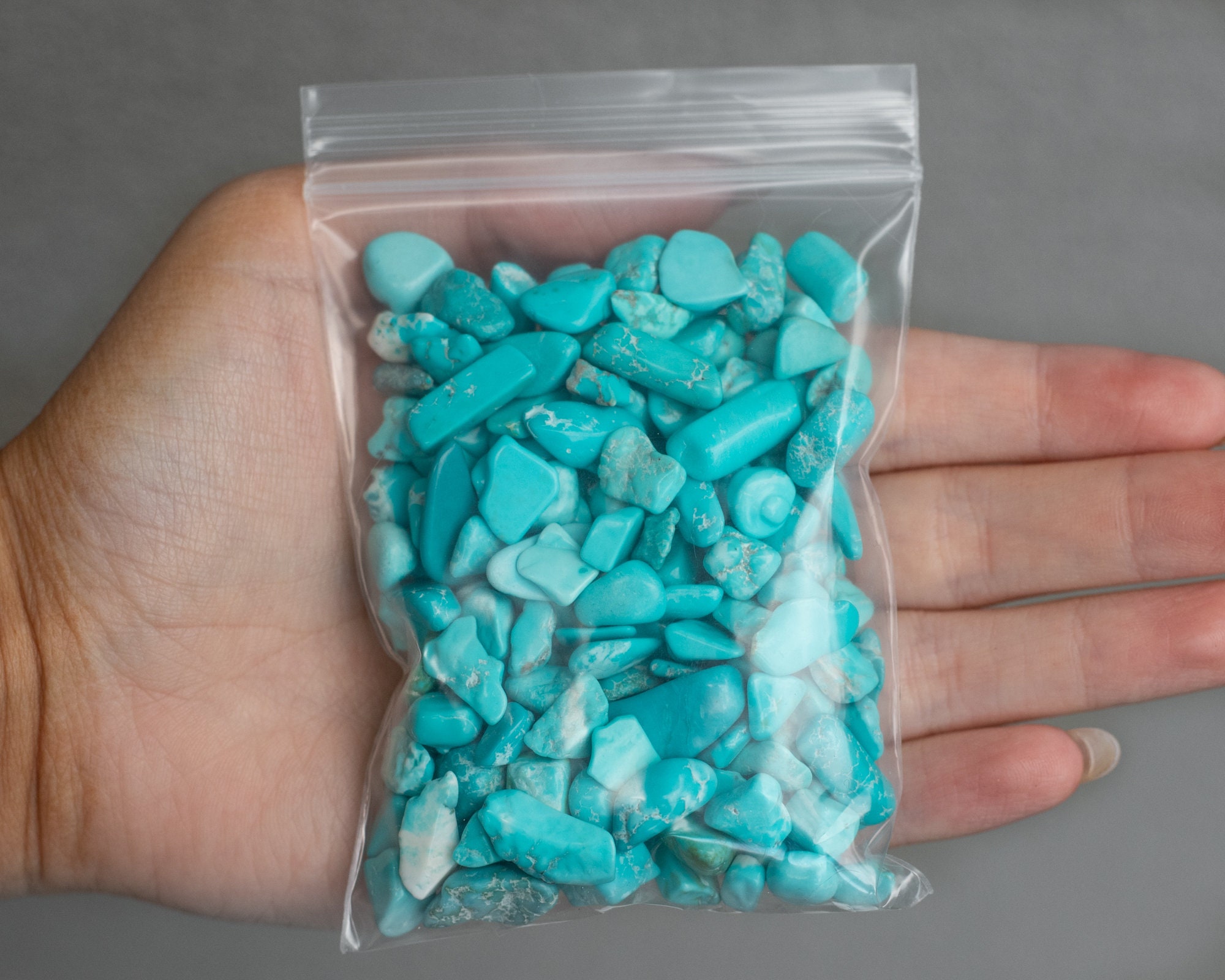 Blue Howlite Crystal Chips 100g Bulk Lot Undrilled Etsy