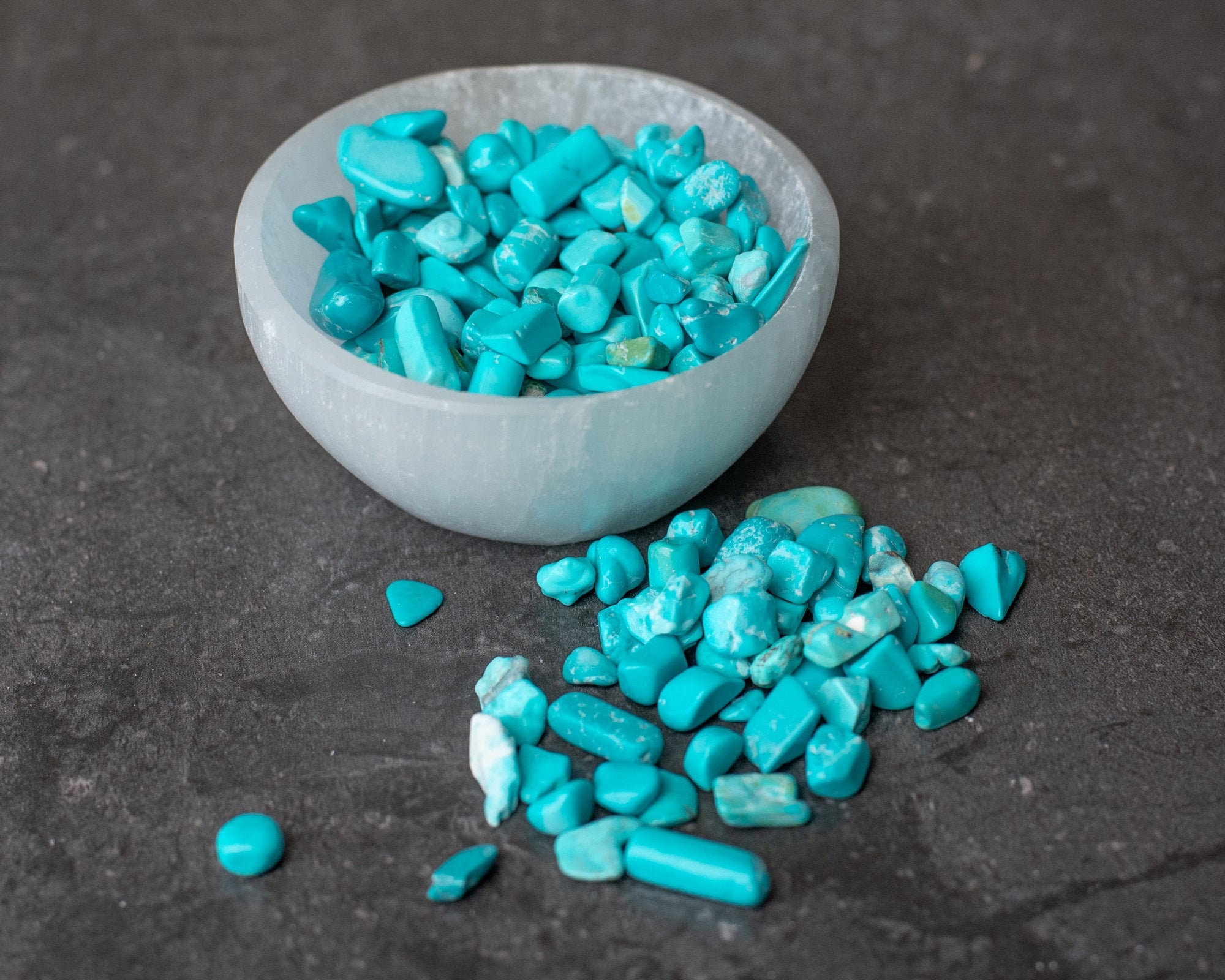 Blue Howlite Crystal Chips 100g Bulk Lot Undrilled Etsy