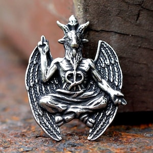 Stainless Steel Gothic Satan Goat Lucifer Pendant