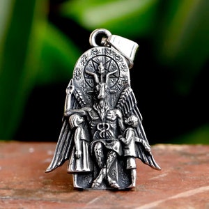 Stainless Steel Lucifer Baphomet Goat Pendant Demon Satanic Satan Lucifer Jewelry