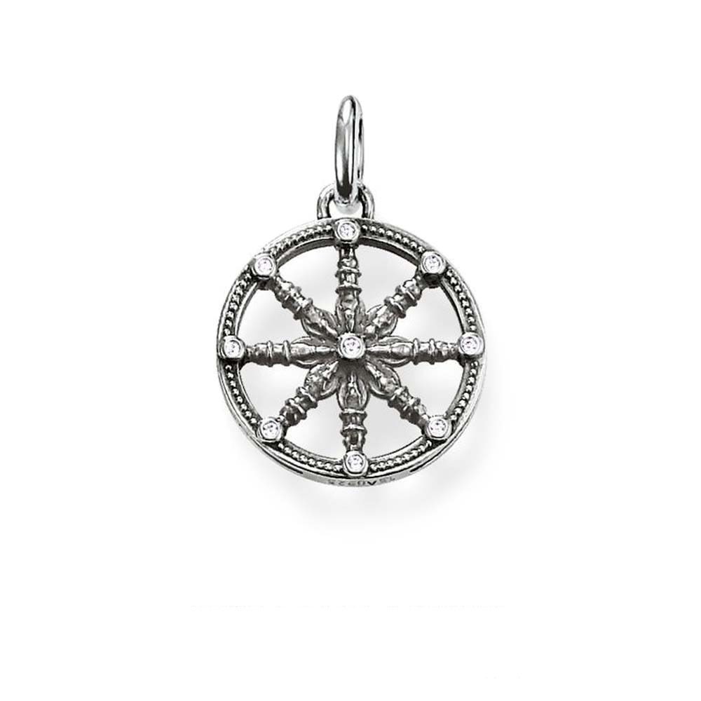 Karma Wheel Pendant Jewelry Style Bijoux Vintage Accessorie | Etsy
