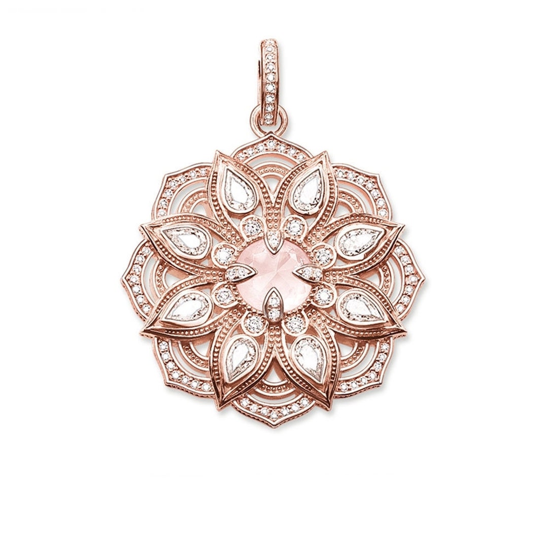 Pink Lotus Flower Pendant Fashion Jewelry Real Style Bijoux - Etsy