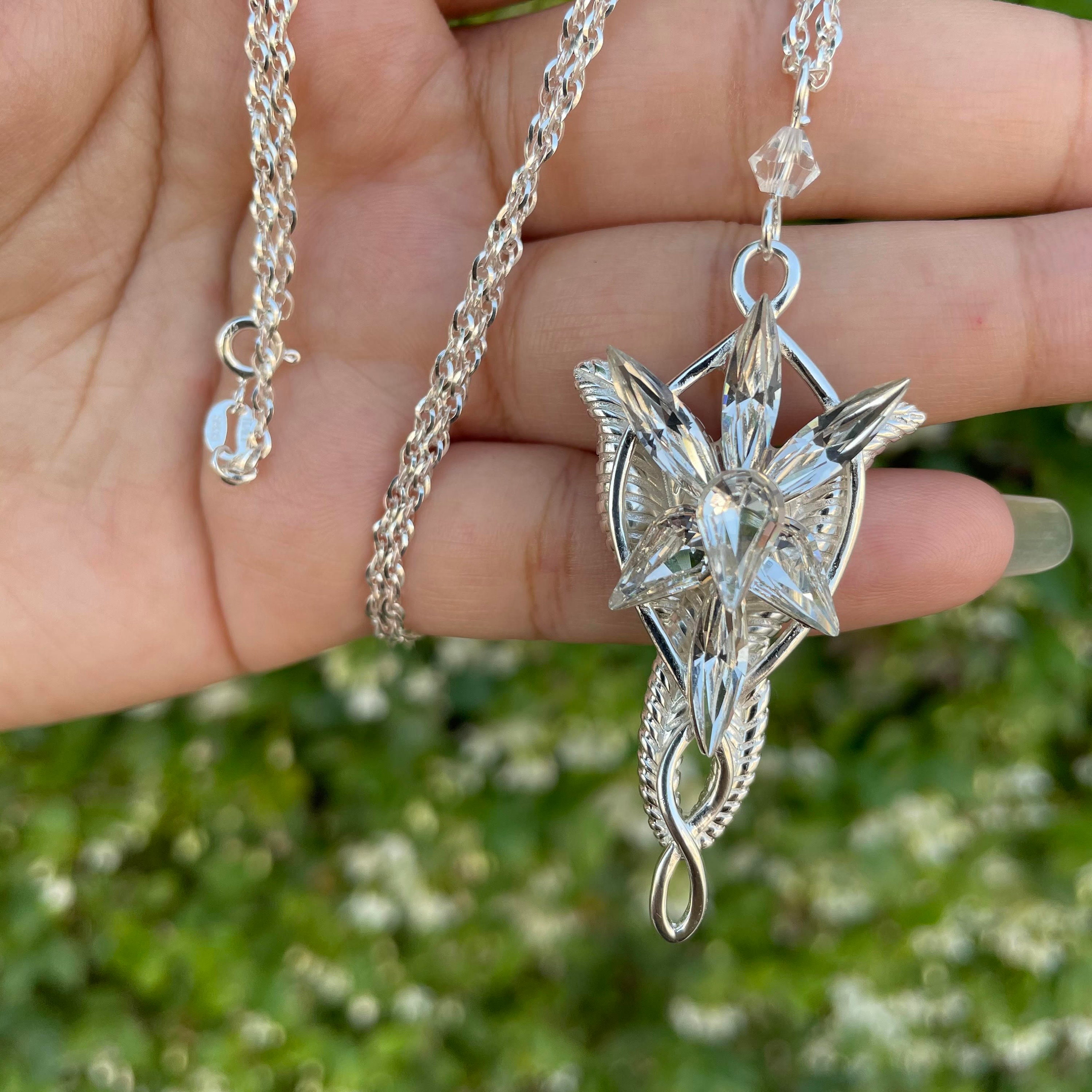 Princess Arwen Evenstar Pendant Sterling Silver 925 jewelry Fashion Gift for Girlfriend Wife Birthday Gift