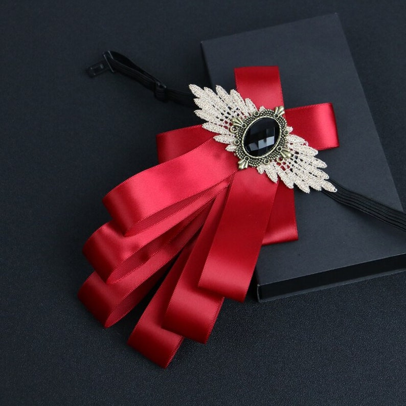 Set1 Brooch Flower Rhinestone Cloth Art Pins and Brooches Etsy