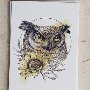 Postkarte - Eule