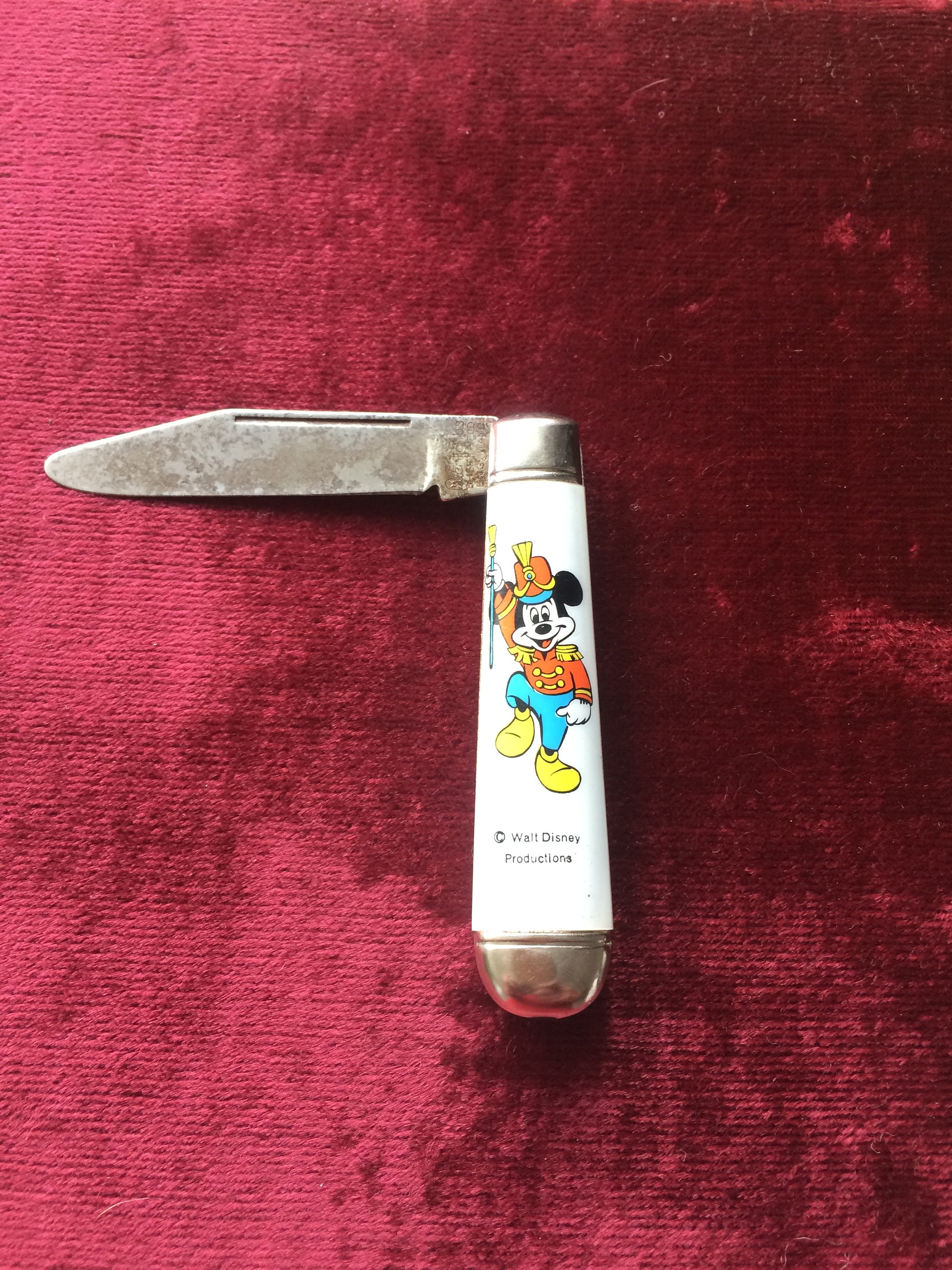 Vintage Mickey Mouse folding knife pen knife Etsy
