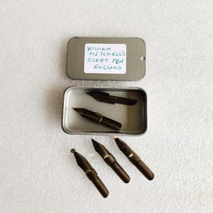 ヴィンテージ ウィリアム・ミッチェル スクリプトペン先 | スチール製カリグラフィー用品 イギリス製 (新入荷)