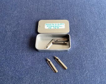 Vintage Joseph  Gillott’s  super quill stainless steel nib no# 1157  England
