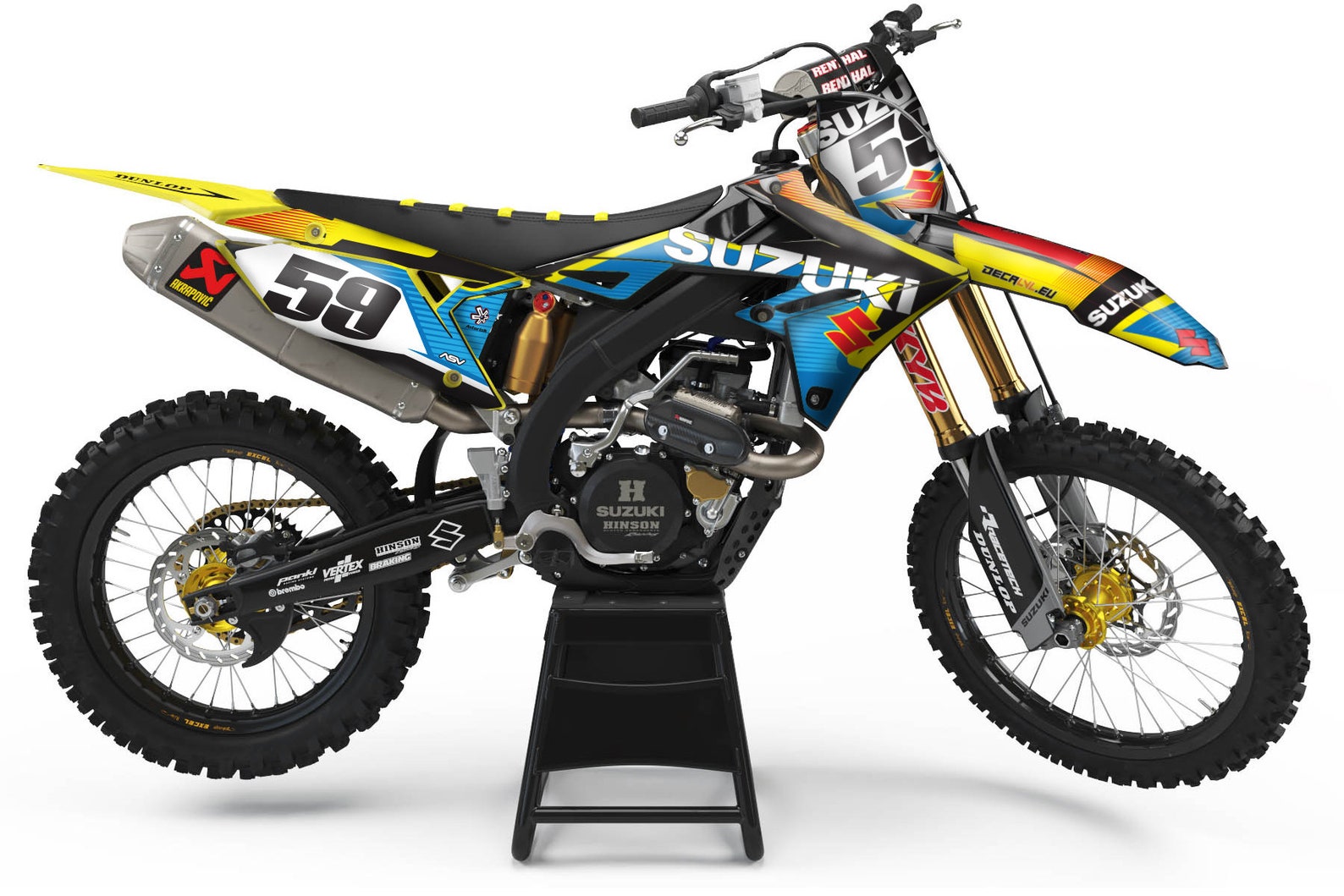 SUZUKI RMZ 250 450 All years Full Graphics Kit Etsy