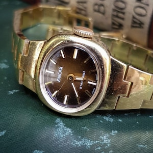 Enicar Watch | Enicar Star Jewels 6792501, vintage 1970s, ladies manual winding gold plated watch, retro watch