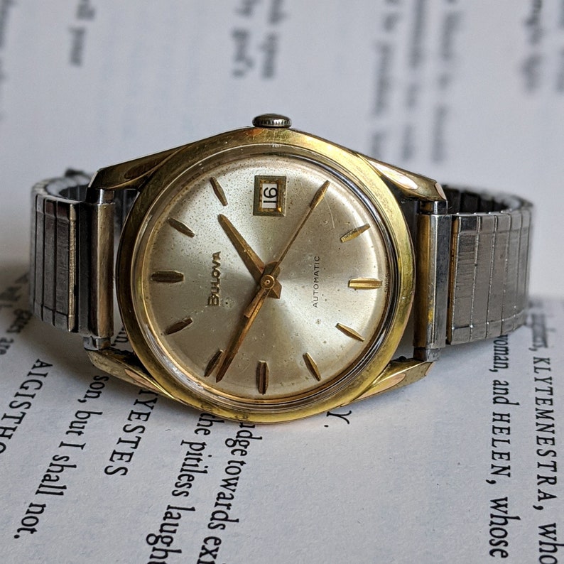 vintage bulova automatic watch