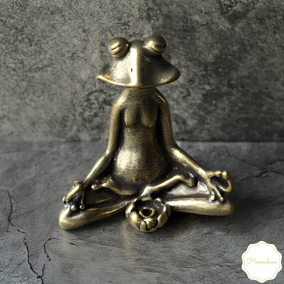 Lustiger Frosch Räucherstäbchenhalter Aus Messing – Skurrile Deko Für Zuhause, Meditation & Yoga