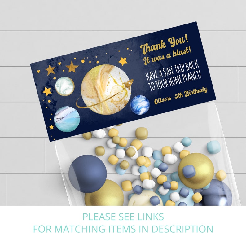 Editable Space Birthday Invitation First Trip Around The Sun Image 3