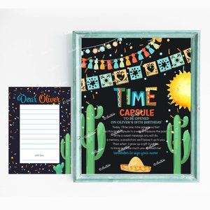 First Fiesta Birthday Decorations, Time Capsule First Birthday Boy, 1st Birthday Boy Theme, Mexican Birthday Party, Taco Birthday F234