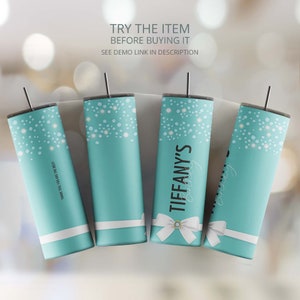 Sublimation Tumbler Designs Template Instant Download Skinny 20oz Diamond Party Decorations Breakfast at Bride & Co tumbler design /087