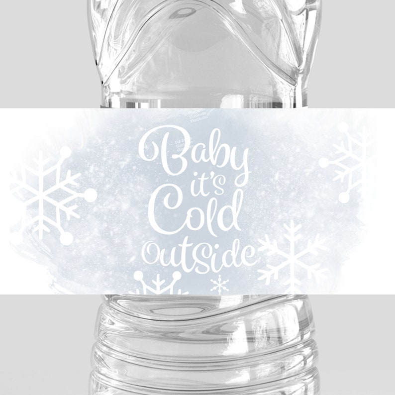 Baby Shower Water Bottle Labels Baby its Cold Outside Baby Shower Winter Baby Shower Winter Wonderland Decorations W209