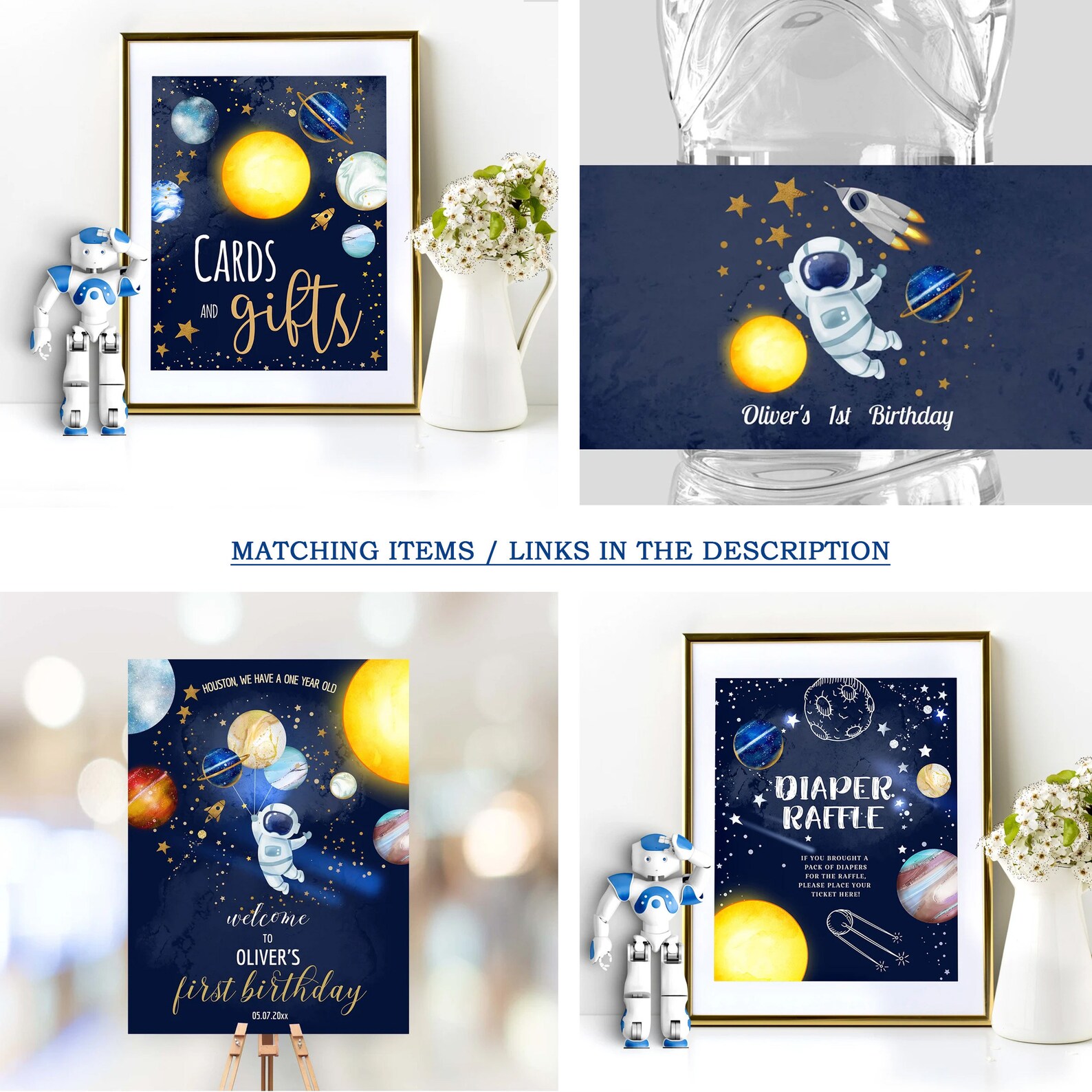 Space Baby Shower Decorations Outer Space Baby Shower Etsy