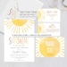 Editable Sunshine Baby Shower Games Printable boho Baby Shower Set a ...