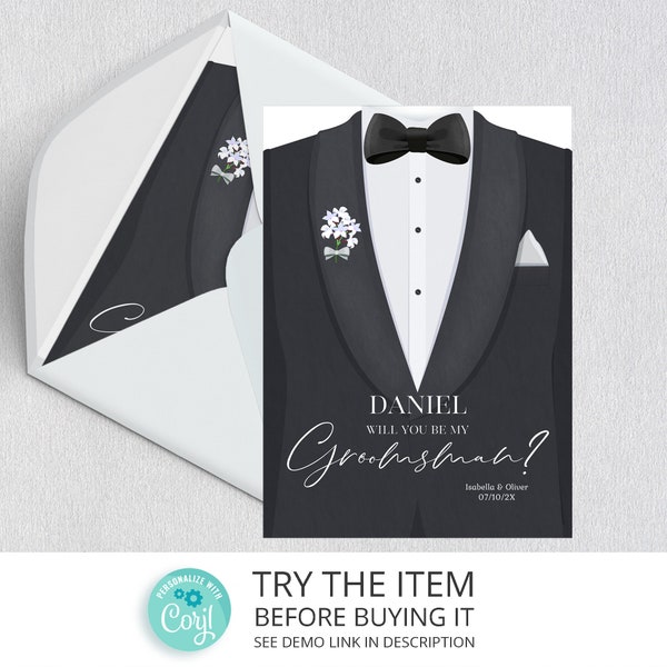 Groomsmen Proposal Printable - Etsy